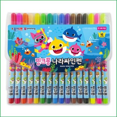 Pinkfong/Baby Shark/Felt Tip Pen/Makers/Picture/School/School Supply