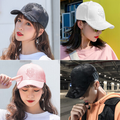 embroidered ball cap / baseball cap / female man / large hat