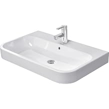 Duravit 2318800000 Happy D.2 Bathroom Sink with Faucet Hole and Overflow White