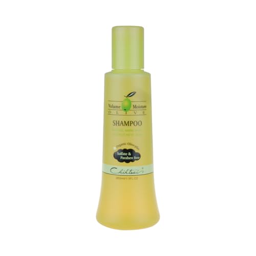 Chihtsai Olive Shampoo, Gentle Cleanse and Locks in Moisture wPH-balanced Formula | Sulfate-, Paraben-Free for Color-Treated Hair - 280ml8.3 Fl oz