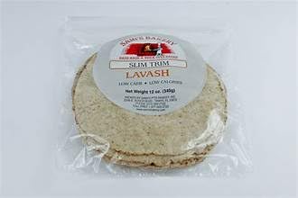 Sami's Bakery Lavash Flatbread, Slim Trim, 4 Pack.