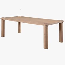 Simple Solid Wood Living Room Coffee Table Multi-Purpose Rectangular Workbench Crisp Texture Smooth Finish Suitable for Office Living Room Study(140 * 70 * 75cm)