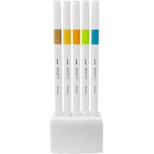 uni-ball Emott Fineliner Pen Set #6, Nature Color, 5-Colors, Assorted
