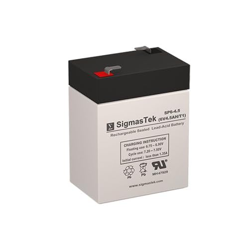 Ritar RT645 Replacement Battery - 6 Volt 4.5 AH F1 Terminal by SigmasTek
