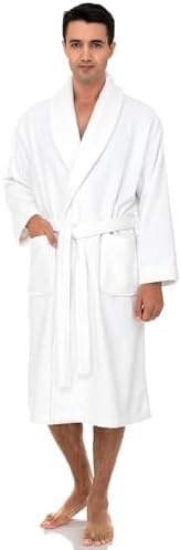 TowelSelections Mens Robe, 100% Cotton Luxury Terry Shawl Bathrobe