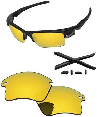 Replacement Lenses & Rubber Kits for Oakley Fast Jacket XL OO9156 71mm - Precision Fit, UV Block, Impact Resistant