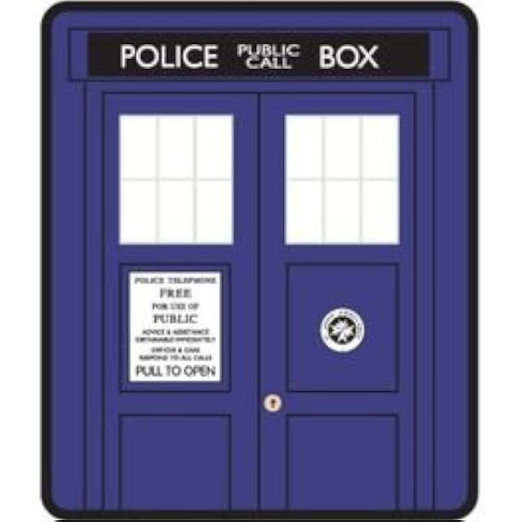 Doctor Who Classic Tardis Super Plush Silk Touch Blanket Throw