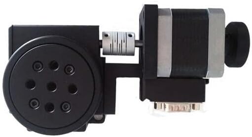 PX110-60 Electric Rotating Machine Optical Rotating Platform Motorized Rotation Stage 60MM Bearing Scale (Ratio 45 to 1)
