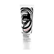IGK GOOD BEHAVIOR Spirulina Protein Smoothing Blowout Balm | Anti-Frizz Heat Protectant + Smoothing Styling Cream | Helps Control Frizz and Smooth Hair for Sleek Blowouts