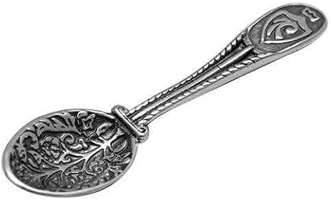 Amulet of Wealth Zagrebushka Spoon Sterling Silver 925 Money Attracting Abundance Talisman Tiny Purse Pouch Wallet Charm 1.6"/4cm