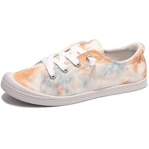 Womens Slip On Shoes, Comfort Canvas Sneakers with Low Top, Casual Fashion Shoes for Women Walking with Non Slip Rubber Outsole