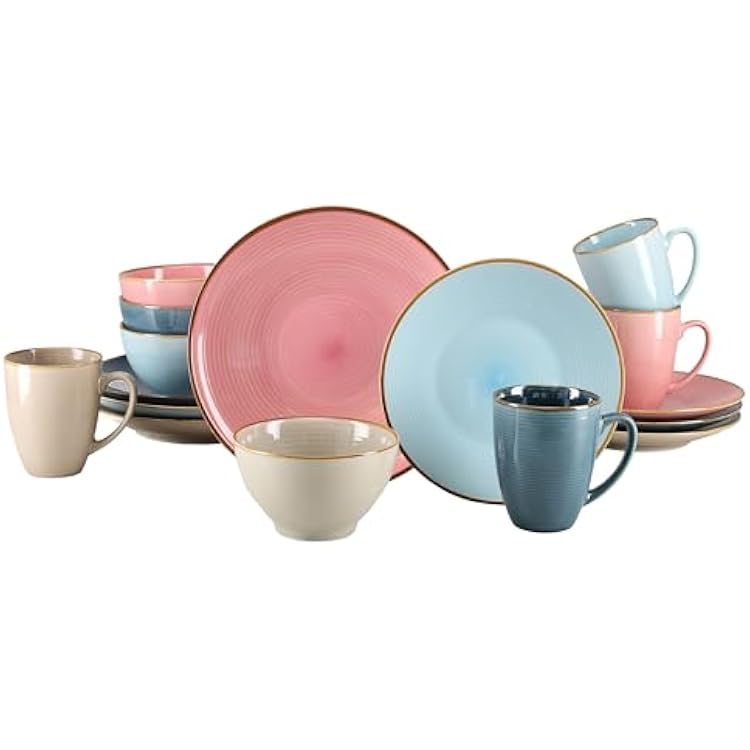 CreaTable, series COSY DAY, combination service 16 pieces, Stoneware