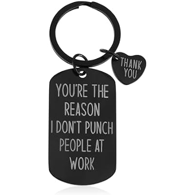 Ouligay Funny Coworker Gifts for Women Men, Gift for Best Friend, Friendship Keychain, Appreciation Gifts for Coworker