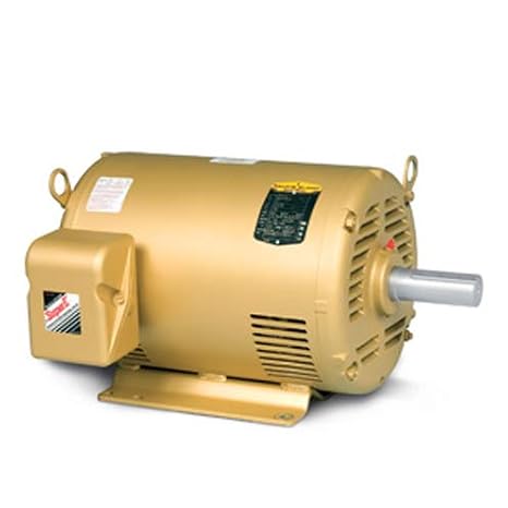 Baldor-Reliance EM3218T-G Shaft Grounding Motor - 3 ph, 5 hp, 1800 rpm, 208-230/460 V, 184T Frame, ODP (Open Drip-Proof) Enclosure, 60 Hz