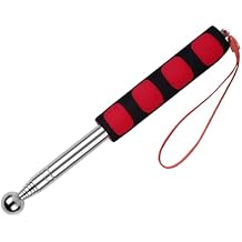 115 CM Hollowing Drum Hammer Sound Detection Folding Stick, Thickened Rod for House Decoration Inspection (Red)