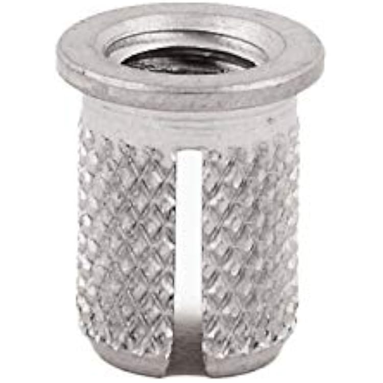 E-Z LOK Threaded Insert for Plastic Flanged Stainless Steel Thread Inserts 14-20 Pack of 5
