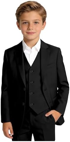 YuanLu Suits for Boys Ring Bearer Outfit Formal Vest and Pants Suit for Boy Wedding Suits Set