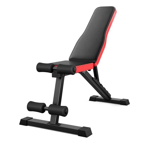 Adjustable Weigh Bench, Workout Bench for Home Gym, Adjustable & Foldable Workout Bench, Bench Press Sit up Incline Flat Decline