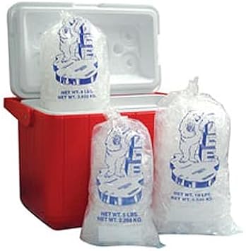 Fortune Plastics IC10W Clear 10 Lb. Ice Bag - 1000 / CS