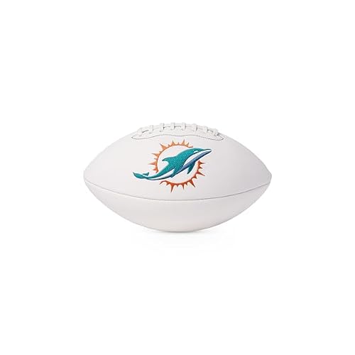 WILSON NFL Live Team Autograph Football, Miami Dolphins