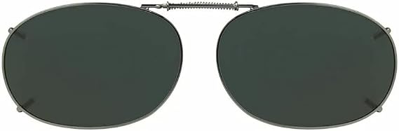 Solar Shield Clip-on Polarized Sunglasses Size 52 Rec 2 Black Full Frame New