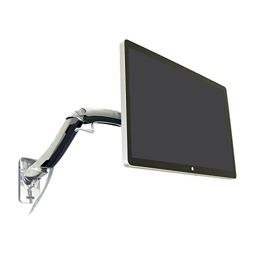 Ergotron MX Single Monitor Arm, VESA Wall Mount for Monitors Up to 42 Inches, 14 to 30 lbs Polished Aluminum