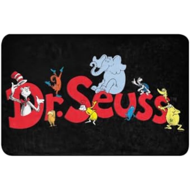 Dr. Seuss The Cat in The Hat Family of Characters Sherpa Blanket, Soft Throw Blanket for Couch, Fluffy Soft Cozy Blanket for Bed or Sofa, 37 x 57, Officially Licensed