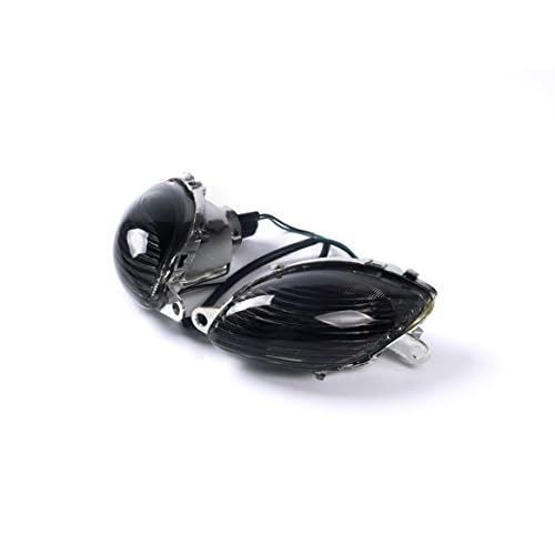 TOPZONE Fit for Suzuki 1999-2007 HAYABUSA - GSX1300R; Front Flasher Light Lamp Idicator Turn SignalHalogen Bulbs Smoke, STR Lens