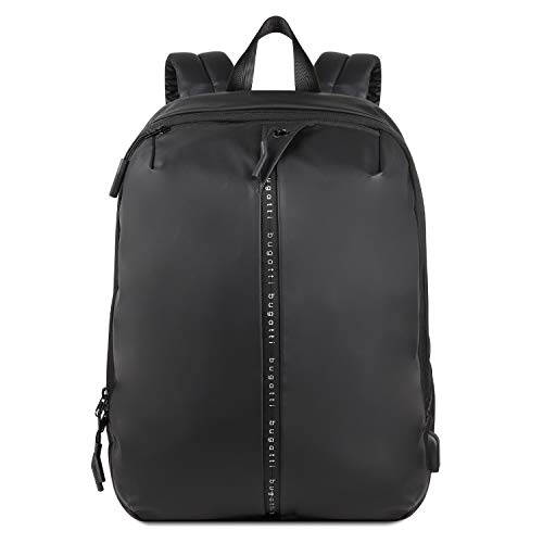 bugatti White Backpack Men and Women Laptop 15 Inches, Black, Medium