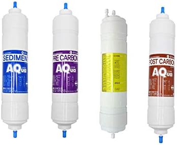 4EA Economy Replacement Water Filter Set for Coway: Neo Hi-Sense CHP-8500 / CHP-8500L / CHP-8500R / CHP-8500U - 10 microns