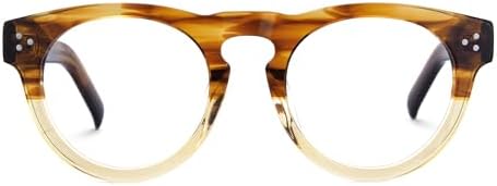 Zeelool Retro Round Glasses Frame for Women Men Eyeglasses Frame with Non-prescrition Clear Lens Malloy VFP0273