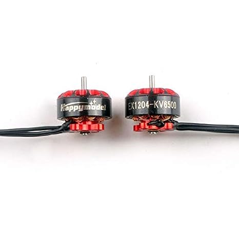 Happymodel 2Pcs EX1204 1204 5000KV 6500KV 2-4S CW CCW Brushless Motors 1.5mm Shaft for FPV Racing Drone 3 Inch Toothpick Quadcopter (5000KV CW +CCW)
