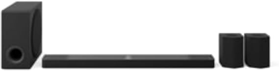 LG S95TR Smart Soundbar 810W 9.1.5 Channels Surround Sound Dolby Atmos and DTS Wide Connectivity Bluetooth USB Optical Input Black