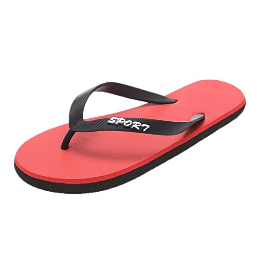 Men Fashionable Flat Toe Flip Flops Flat Beach Flip Flops Fashion Toe Flip Flops Sandals Light Walking Sandals