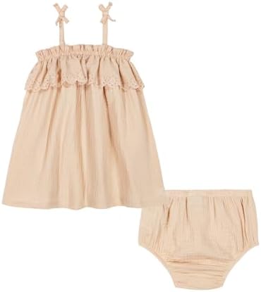 Calvin Klein Girls Calvin Klein Woven Dress with Diaper Cover