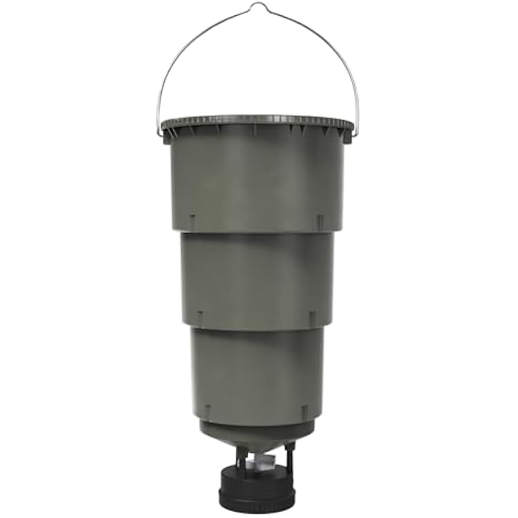 Moultrie All-in-One 30 Lb Hanging Deer Feeder - Moultrie Connect Bluetooth, Pairs with Edge 3, Collapsible Pack-Down Design, MFG-15100