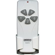 Anderic 53T Ceiling Fan Remote Control Replacement - fits UC7070T Harbor Breeze Hampton Bay, Replace 2AAZPFAN53T L3HFAN11T FAN-11T L3HFAN35T1 UC7070T KUJCE9103 CHQ8BT7030T CHQ7030T UC7030T FAN-53T