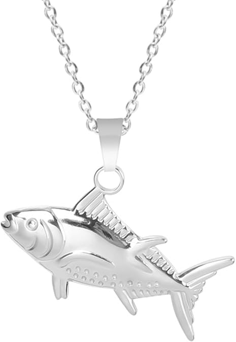 Jude Jewelers Stainless Steel Fish Style Fishing Outdoor Holiday Beach Vacation Necklace
