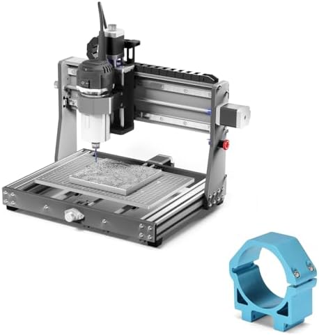 Genmitsu 3020-PRO Ultra CNC Router Machine + 69mm Diameter Aluminum CNC Spindle Holder Spindle Mount