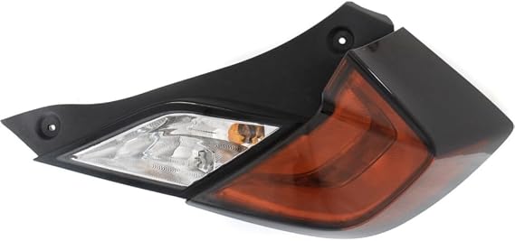 Tail Light Halogen Right Passenger Side Clear & Red Lens W/Bulb Tail Lamp HO2801191 16557700 33500TBGA01