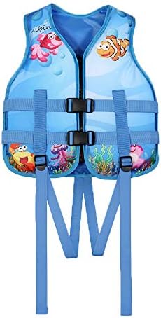 JKSPORTS Kids Swimming Vest Life Jacket Learn-to-Swim Buoyancy Aid Vest Children Float Vest Kids Swimming Training Jacket Learn to Swim for Boys Girls Begin to Swim Cartoon Swim Vest