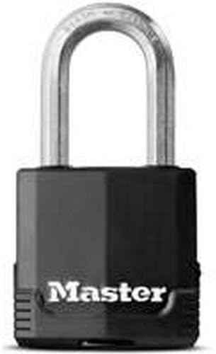 Master Lock 1-7/8 in. H x 1-3/16 in. W x 1-3/4 in. L Vinyl Covered Dual Ball Bearing Locking Padlock