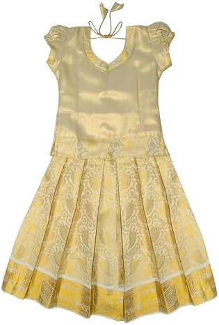 Chandrakala Lehanga Pattu Pavadai For Girls Kids South Indian Dress, KL115-P