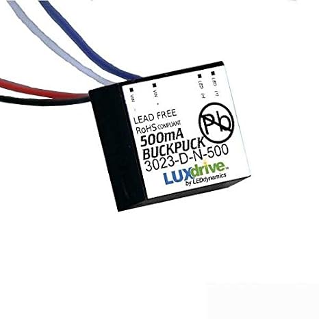 Wired BuckPuck - 500mA Constant Current LED Driver without Dimming