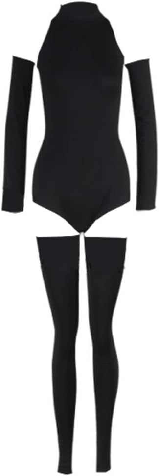 CosplayDiy Women's Suit for The Seven Deadly Sins Nanatsu no Taizai Elizabeth Liones Black Jumpsuit Cosplay Costume