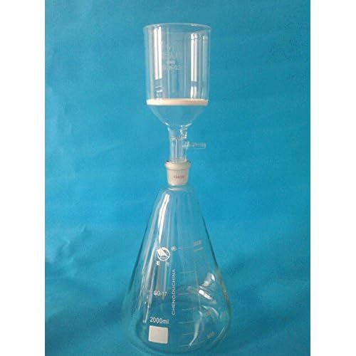 Lab Filter Set, 500ml Filtration Set, Erlenmeyer Flask  250ml Buchner Filter Funnel3#,