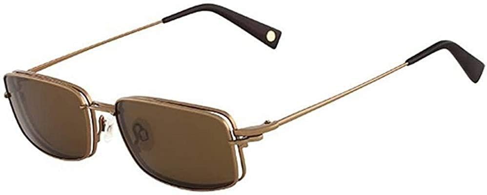 Flexon FLX 901 MAG-Set Eyeglasses 210 Brown Demo Lens 5418