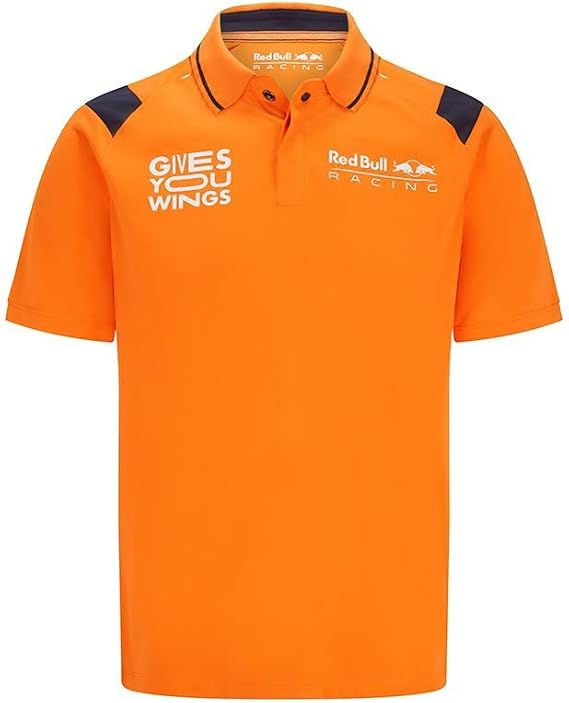 Red Bull Racing F1 Men's Max Verstappen Polo Shirt (M) Orange
