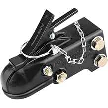 2-5/16" Adjustable Trailer Coupler Heavy Duty Channel-Mount, Capacity 15000LBS (Black)