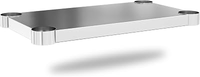 Stainless Steel Undershelf for 24x36 Inch Commercial Work Prep Table - Bottom Shelf Add-On Extra Storage for NSF Kitchen Restaurant, Café, Bakery